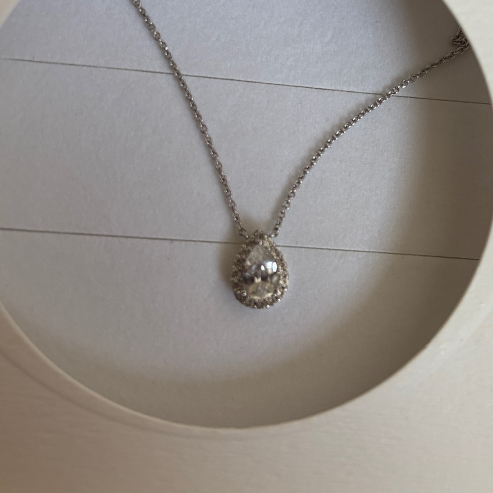 Aurate Silver Gemstone Chain Necklace - Picture 3 of 5